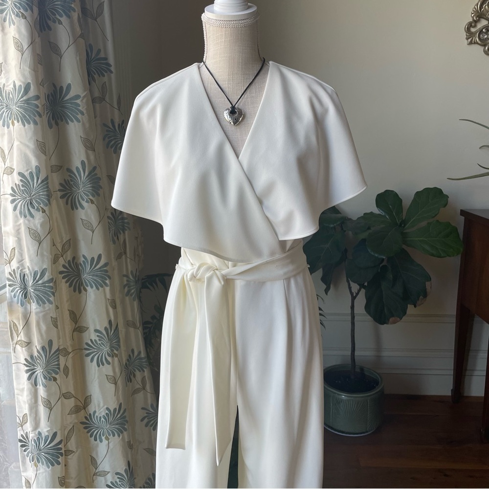 Alex Marie Ivory Wide Leg Jumpsuit